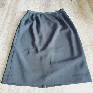 Kasper & Company ASL Black Skirt Petite Size 6P Knee/Past Knee length